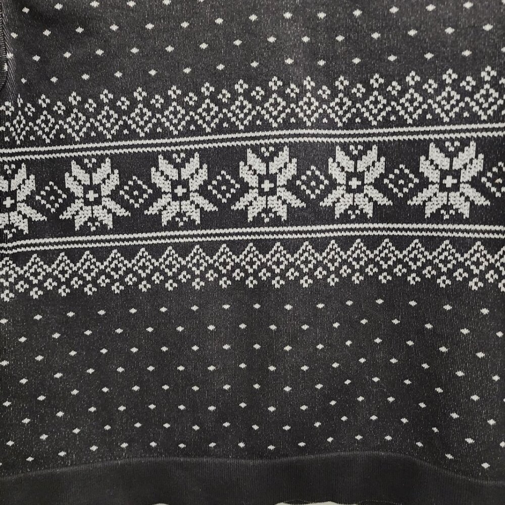 New Avia Seamless Top with Snowflake Design - Black with Gray - Size XL 16-18 - Picture 3 of 6